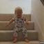 Hilarious Baby Going Down Stairs