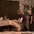 Funny Kids Tablecloth Trick Fail