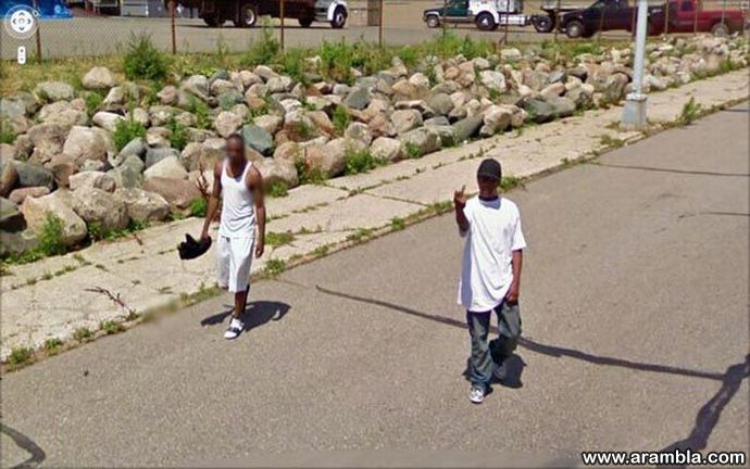 Interesting Images Found on Google Street V