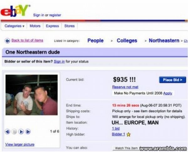 Funny Ebay Auctions